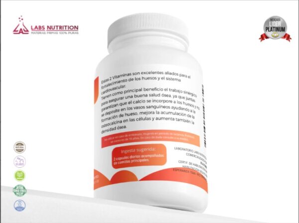 Vitamina D3 + K2 - Regenerador Oseo (60 Capsulas) - Image 5