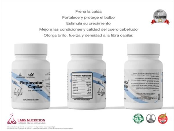 Ultra Reparador Capilar (60 caps.) - Image 3